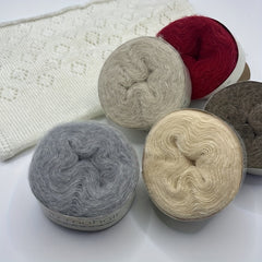6pcs Silk Mohair Fine Thread Woven Shirt Soft Skin friendly DIY Knitting