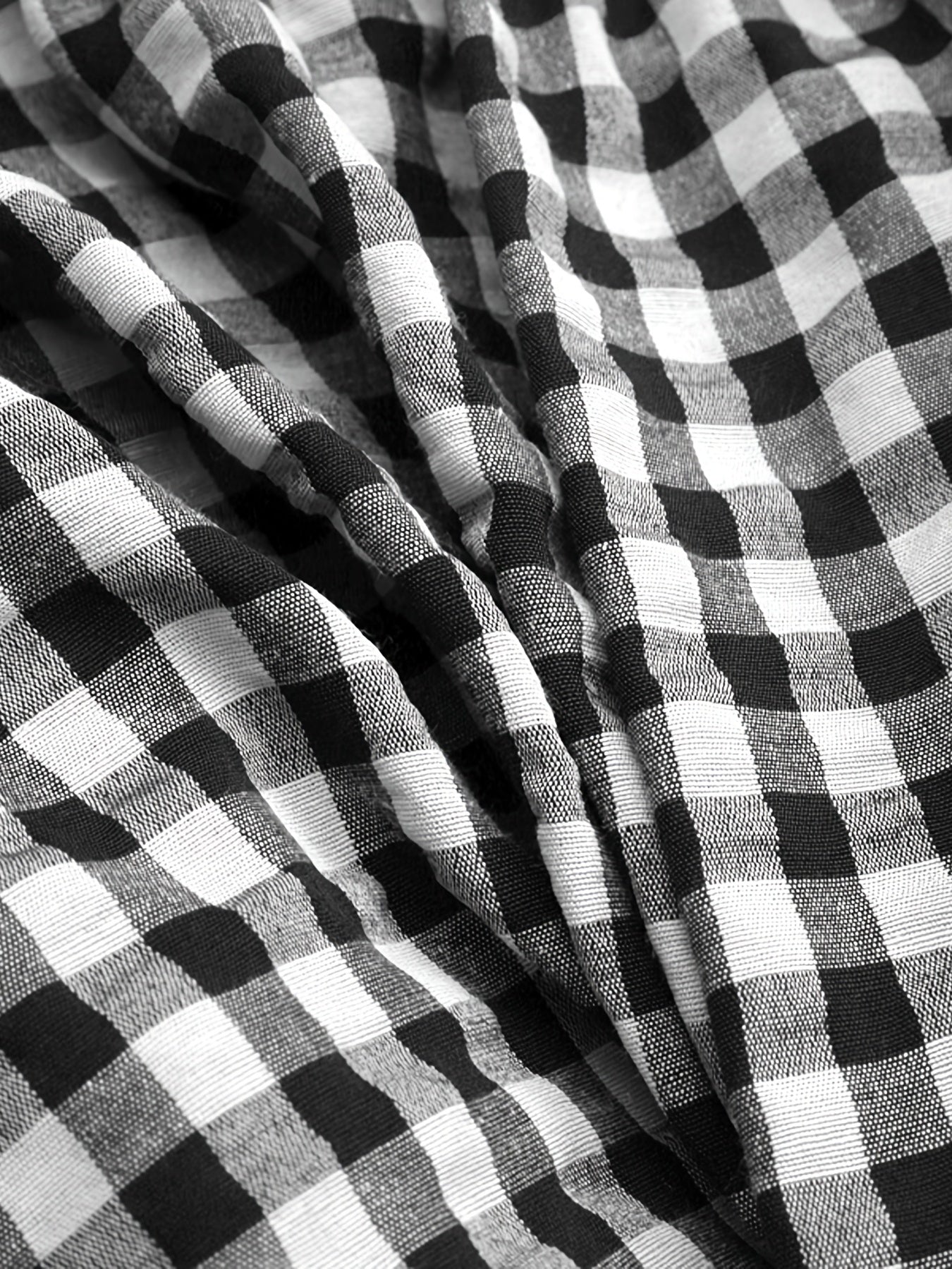 Gingham Print High Rise Maxi Skirt Women's Plus