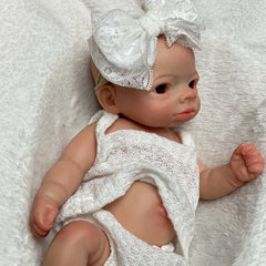 10 Inch Silicone Kids Girl Doll with Clothes Soft & Flexible