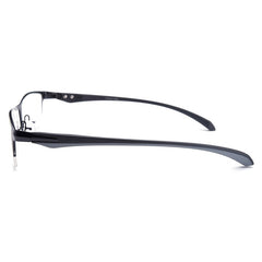 ZanyLen Men's Half Frame Anti Light Glasses with Case