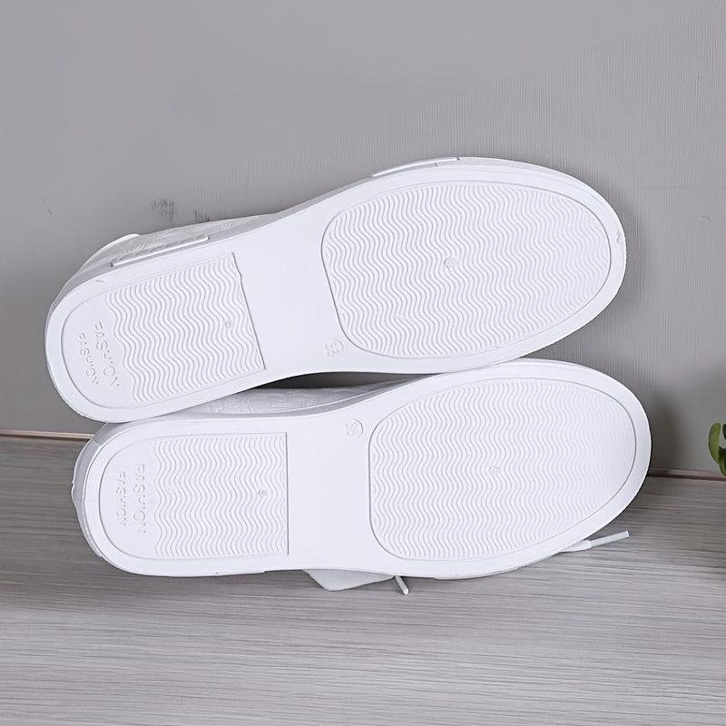 Women's Round Toe Low Board Shoes Flat Casual Sneakers