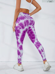 Tie Dye Yoga Seamless Leggings High Waist Sports Tight Pant