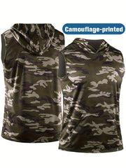 Quick Dry Camo Sports Vest for Men - Ideal for Running, Yoga, Climbing
