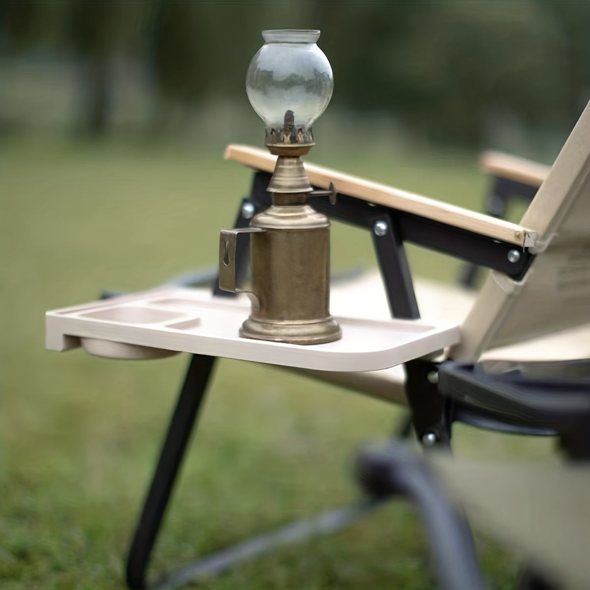 Outdoor Chair Side Storage Tray Recliner Chair Tray Universal Cup Holder