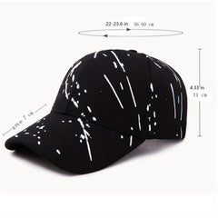 Graffiti Print Baseball Cap Unisex Hip Hop Dad Hat Lightweight Sun Hats