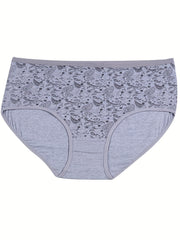 5-Piece Women's Plus Size Paisley Print Panty Set