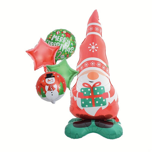 Standing Christmas Elf Grandpa Balloon for Family Reunion