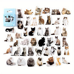 45pcs Cat Selfie Decorative Stickers for Diary Journal Planner Scrapbooking
