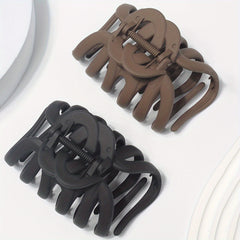 2pcs Casual Hair Clips Claw Clips Daily Decorative Hair Accessories For Girls