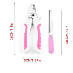 Stainless Steel Pet Nail Clipper with File for Cat and Dog