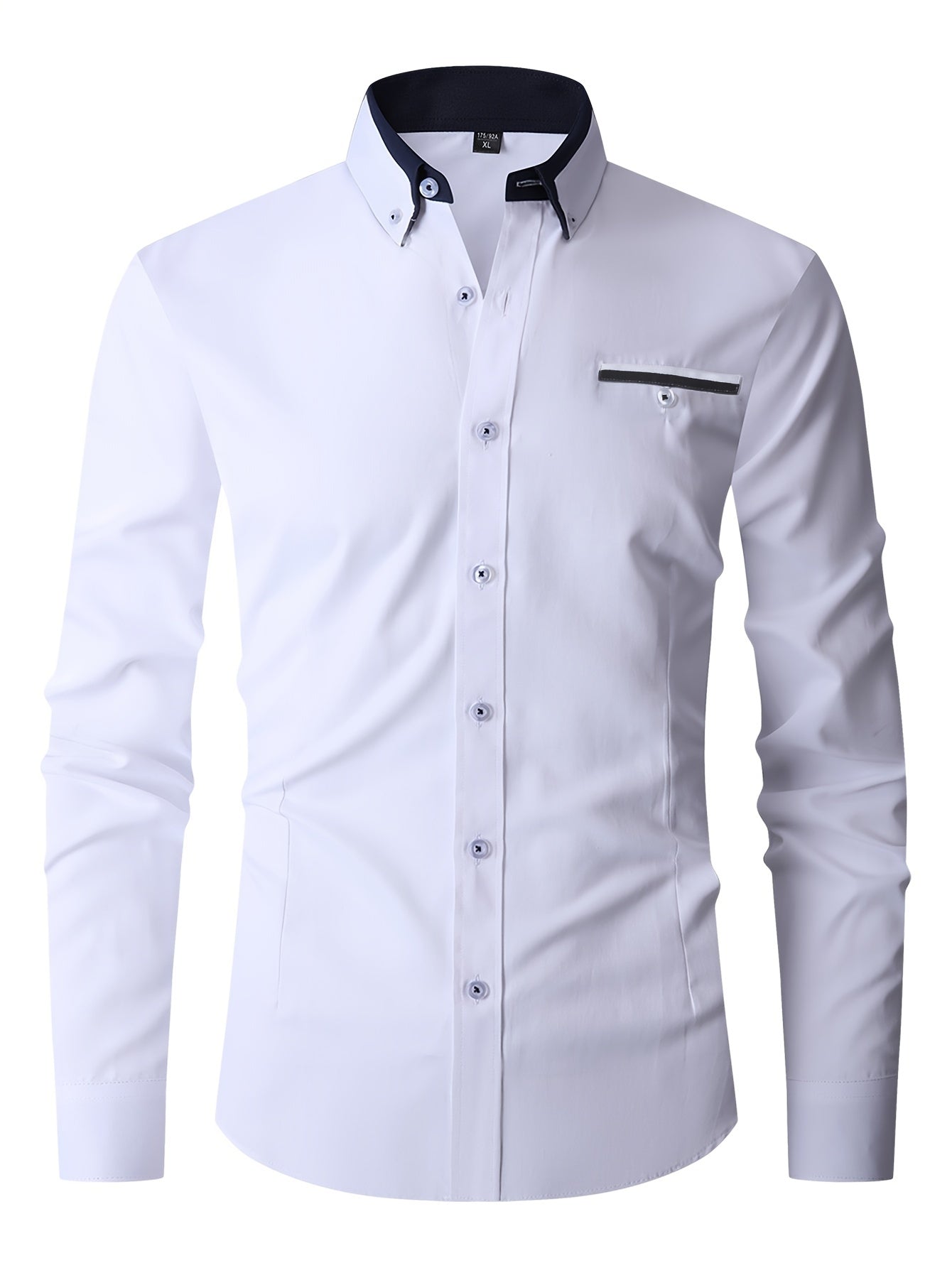Men's Classic Button Up Shirt for Business Occasion