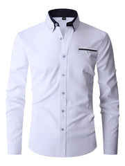 Men's Classic Button Up Shirt for Business Occasion