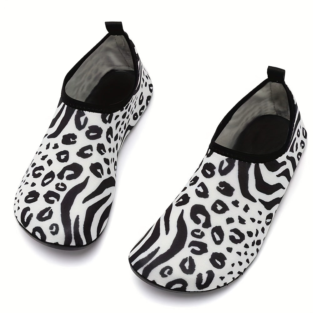 Leopard Print Quick Dry Beach Aqua Shoes for Women