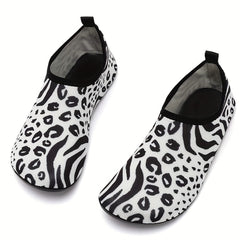 Leopard Print Quick Dry Beach Aqua Shoes for Women