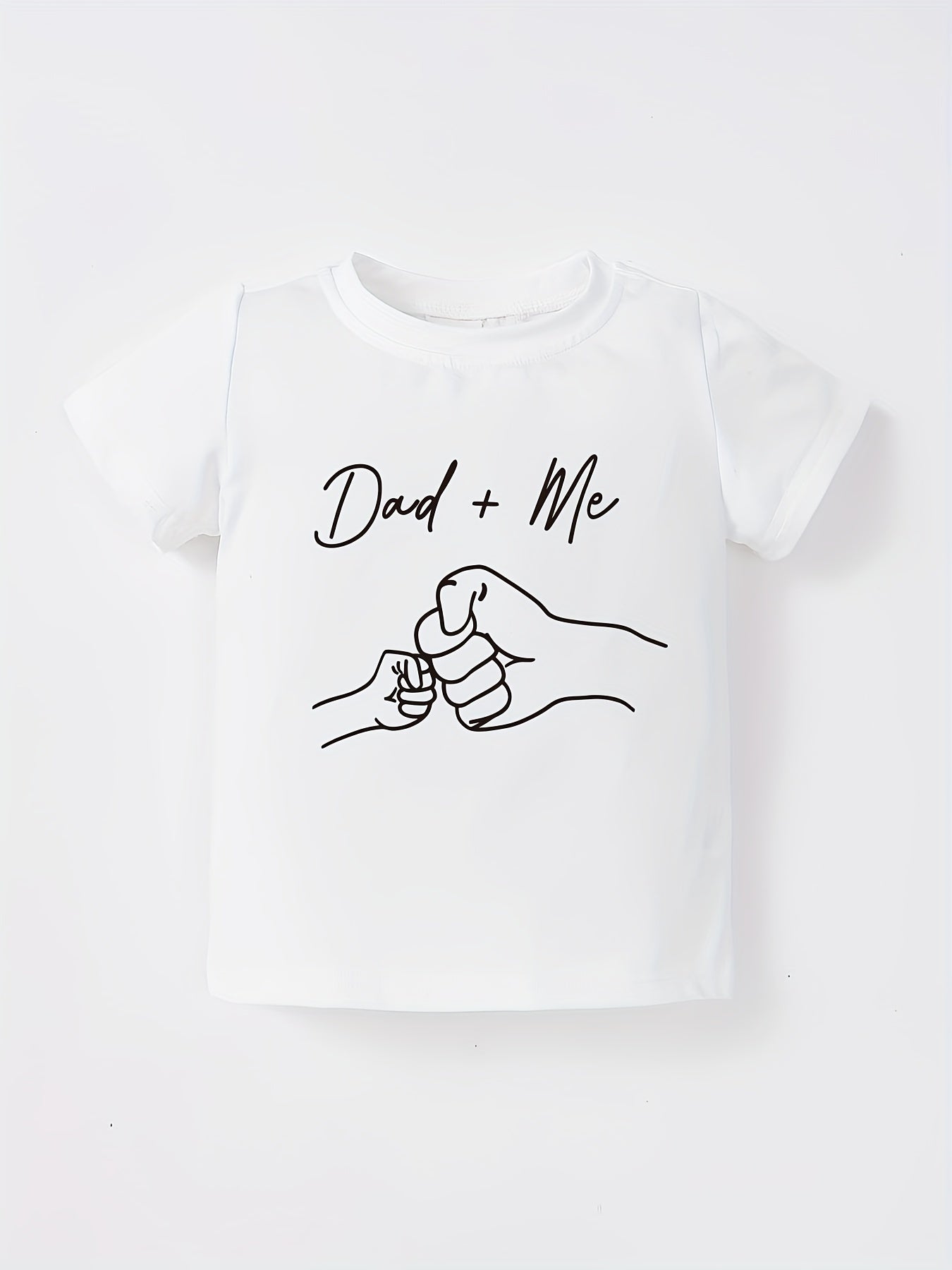 Toddler Baby Boys Short Sleeve Tee Top Dad Me T Shirt Father's Dress