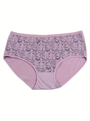 4 Pack Paisley Print Panties Stretch Soft Breathable Underwear