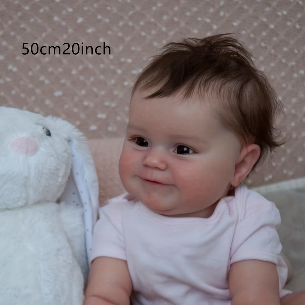 Chubby Lifelike Reborn Doll Soft Vinyl Baby Doll For Kids