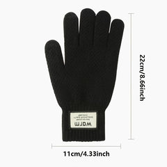 Men's Cycling Knit Gloves Warm Coldproof Winter Touch Screen Knitted Gloves