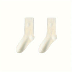 6 Pairs Soft Mid Tube Socks for Women