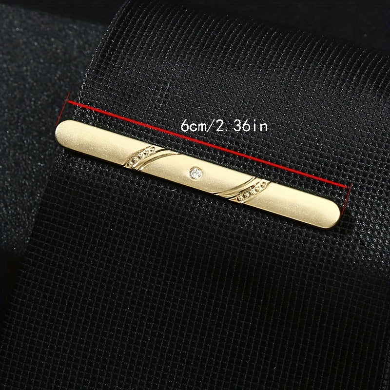 Men's Business Striped Matte Tie Clip High end Tie Clip Weddings Business Partie
