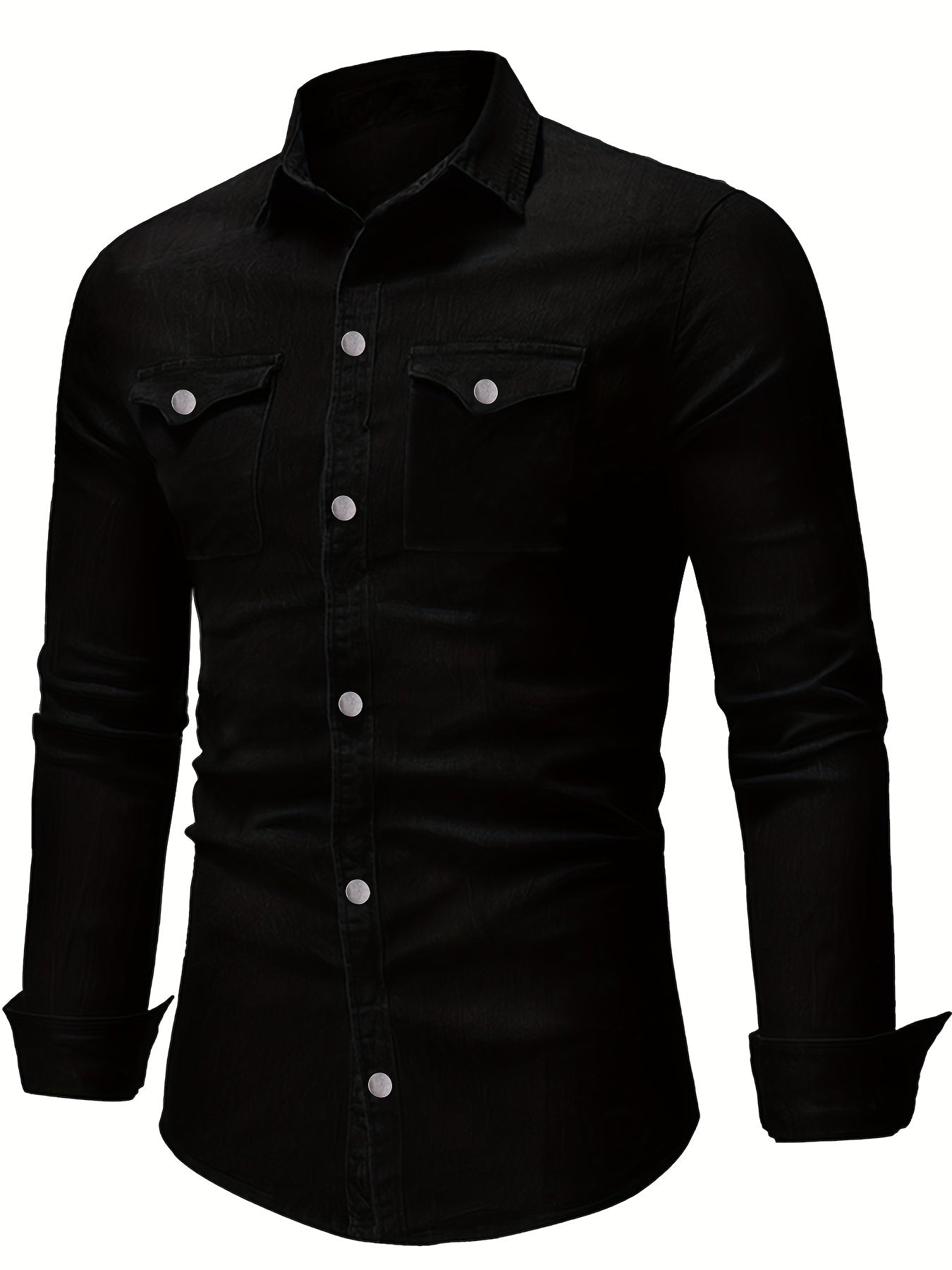 Men's Camo Military Shirt Long Sleeve Button Down for Outdoor