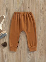 Boys Block Long Pants Casual Comfortable For Spring And Autumn Kids Clothes