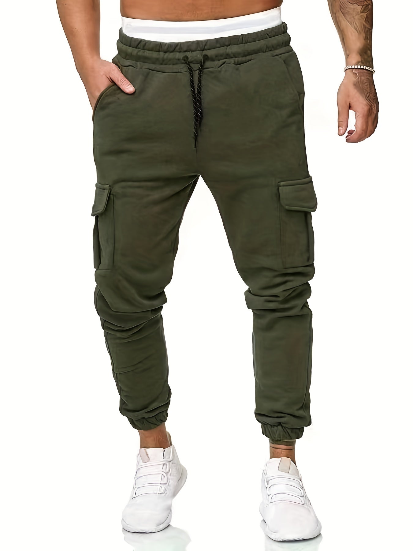 Men s Cargo Sweatpants Hip Hop Joggers