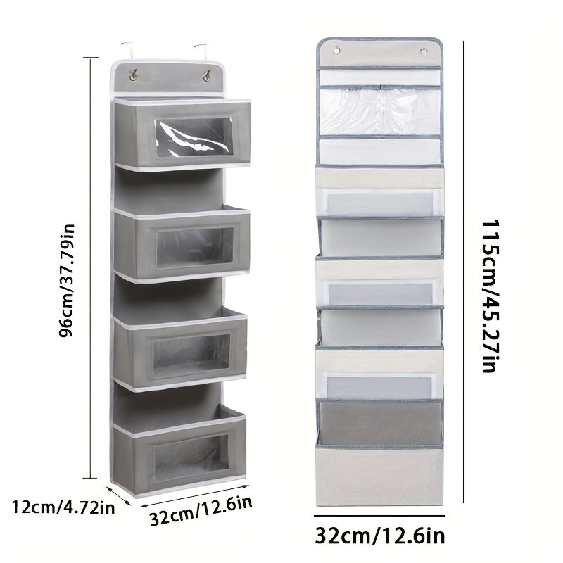 Over The Door Organizer with Door Rack and Large Windows