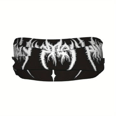 Death Metal Sports Headband Sweat Wicking Stretchy Polyester for Gym