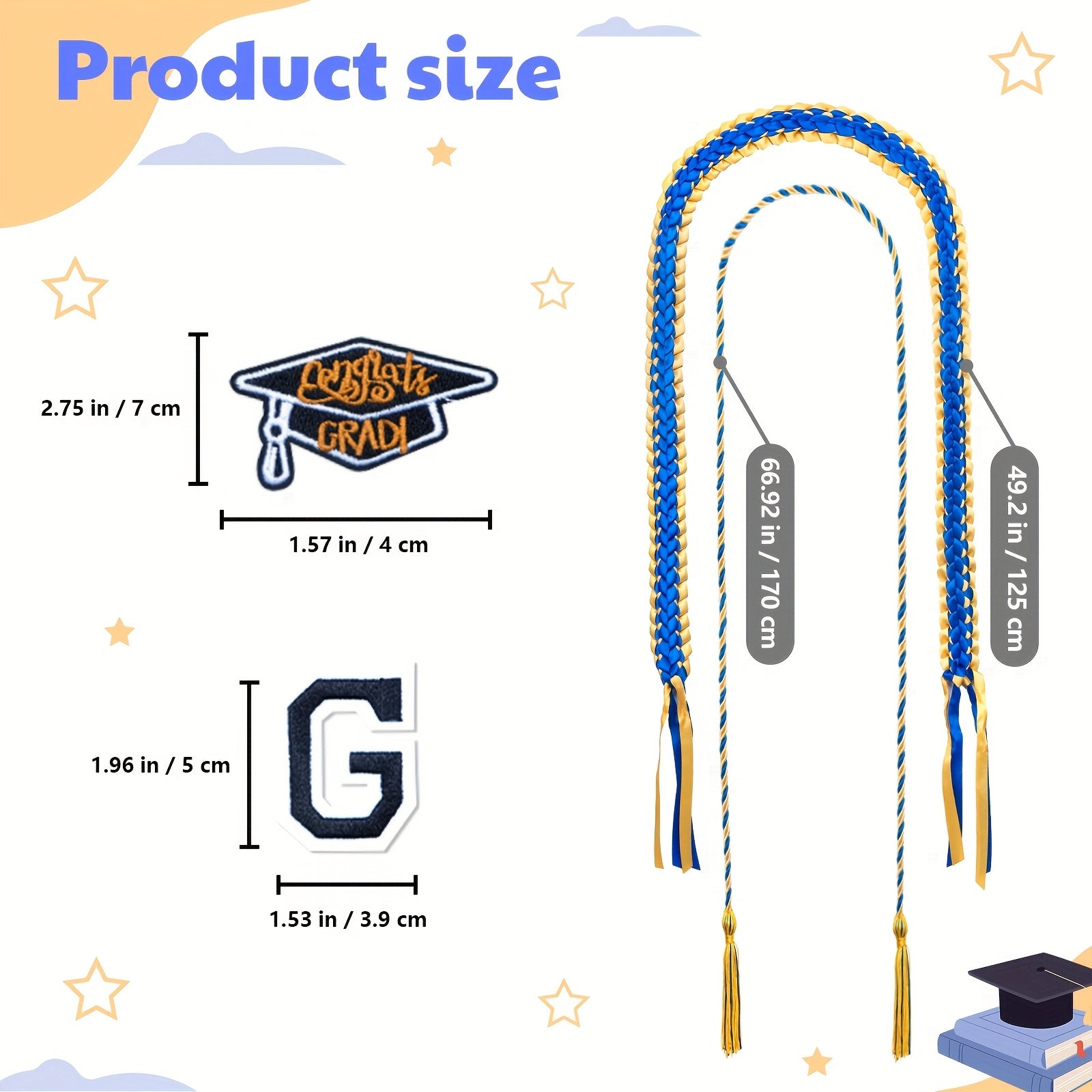 Graduation Ribbons & Garlands Necklaces GRAD 51 43m