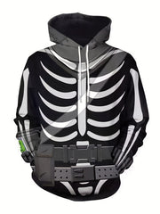 Men's Halloween Pumpkin Print Hoodie Active Breathable Sweatshirt
