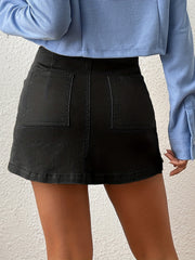 Y2K Cargo Skirt Side Slit Solid Casual Skirt Spring Summer Women