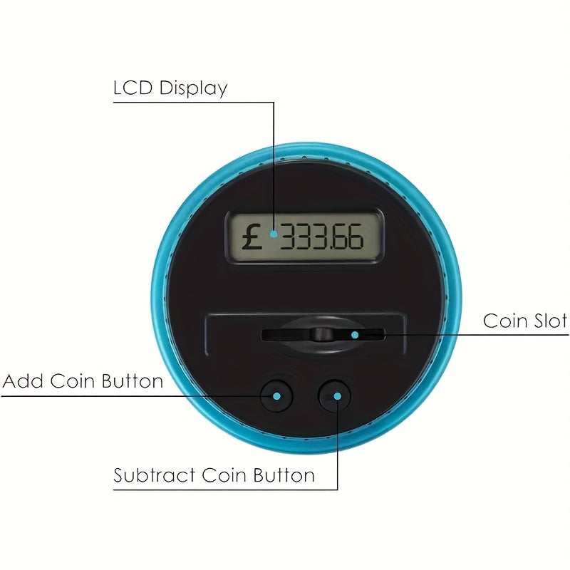 Digital Saving Money Box Coins Automatic Counting Large Capacity
