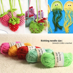 12pcs Multicolor Yarn Crochet Craft Yarn for Crocheting and Knitting