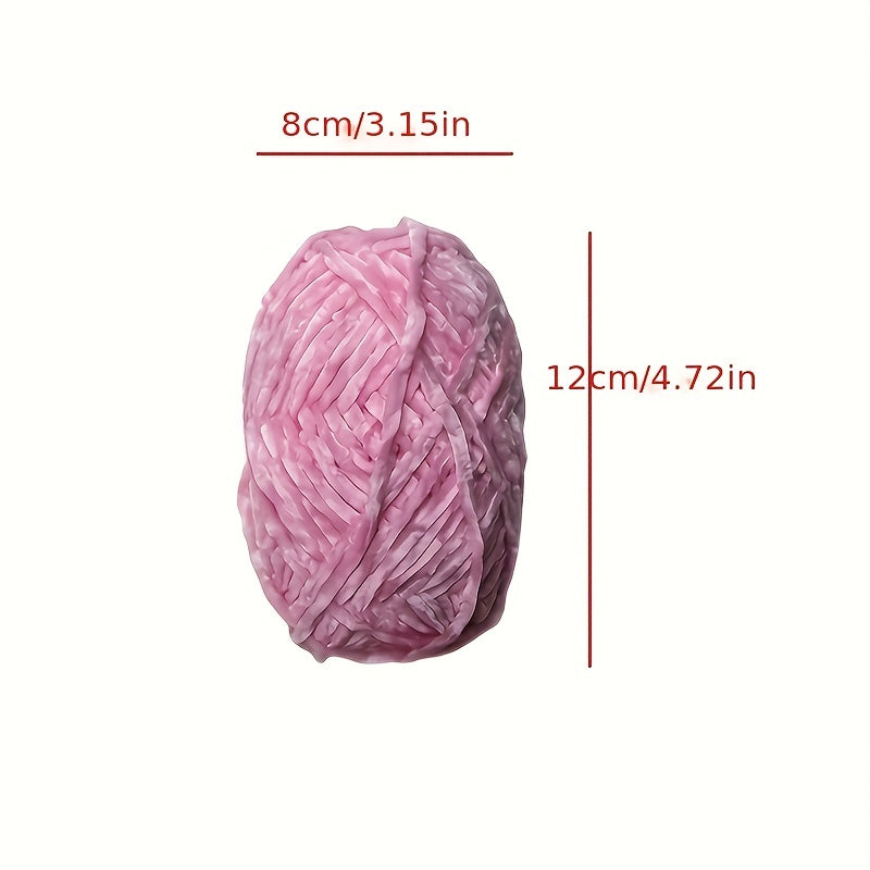4pcs Christmas Chenille Yarns Hand Knitting 100 Polyester Material Yarn Ball