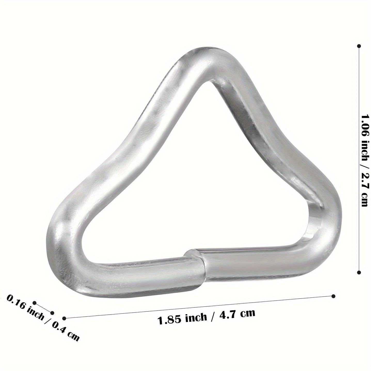 16pcs Stainless Steel Triangle Ring Buckle for Trampoline Replacement Parts