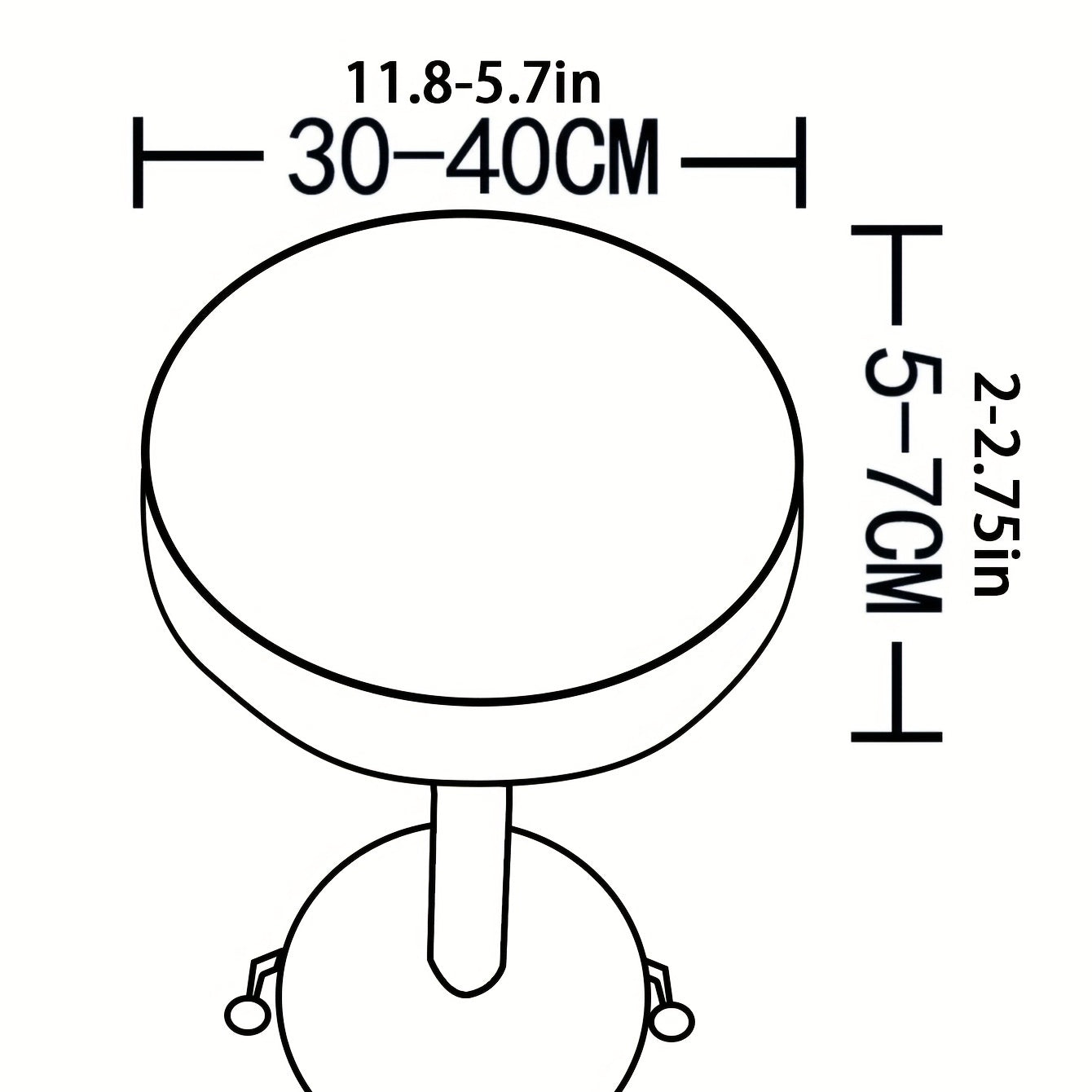 Spandex Stool Cover Elastic Slipcovers Round Chair Cover for Bar Pub Cafe