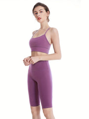 High Waist Seamless Yoga Shorts for Women
