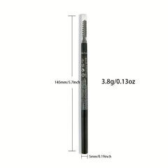 4 Colors Eyebrow Pencil with Soft Spiral Brush