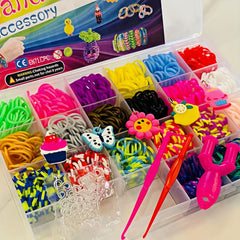 1100pcs DIY Elastic Band Weaving Art Craft Kit