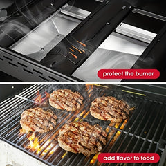 Adjustable Grill Heat Plate Shield Stainless Steel Heat Tent Flavorizer Bar Burn