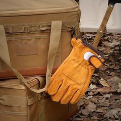 BBQ Grill Gloves Anti scalding 482F Heat Resistant Fireproof Cowhide Gloves