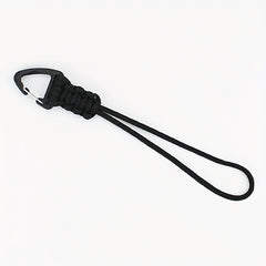 Braided Nylon Keychain w/ Metal Triangle Buckle