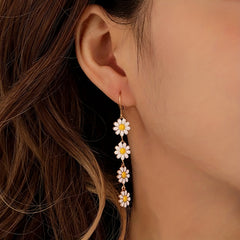 Daisy Sunflower Dangle Earrings Holiday Jewelry Girls