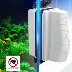 Magnetic Aquarium Fish Tank Cleaner Brush Algae Scrapper