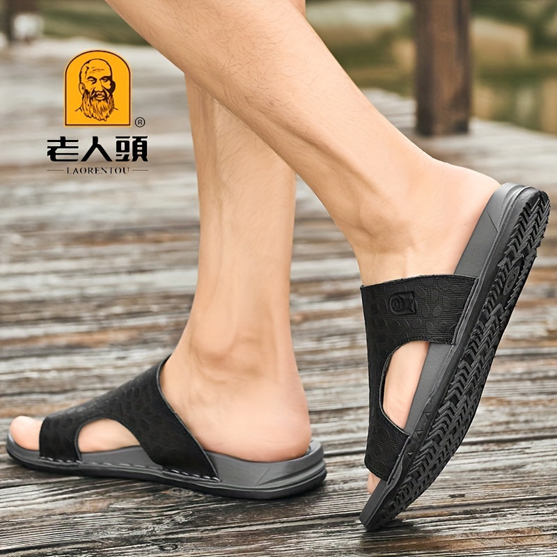 Laorentou Men's Lightweight Slip On Sandals - Spring & Summer