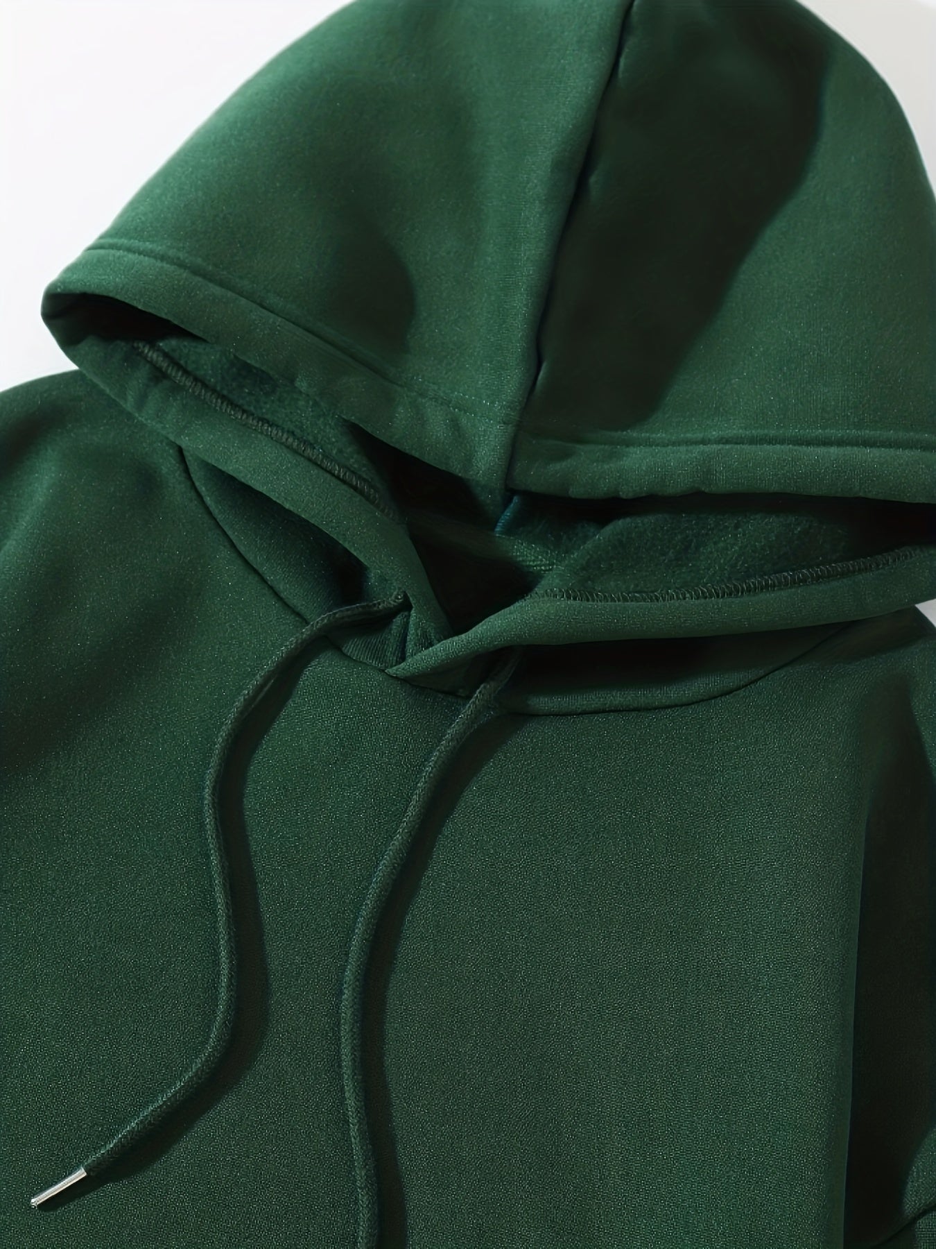 Hoodie & Joggers Set Solid Long Sleeve Drawstring
