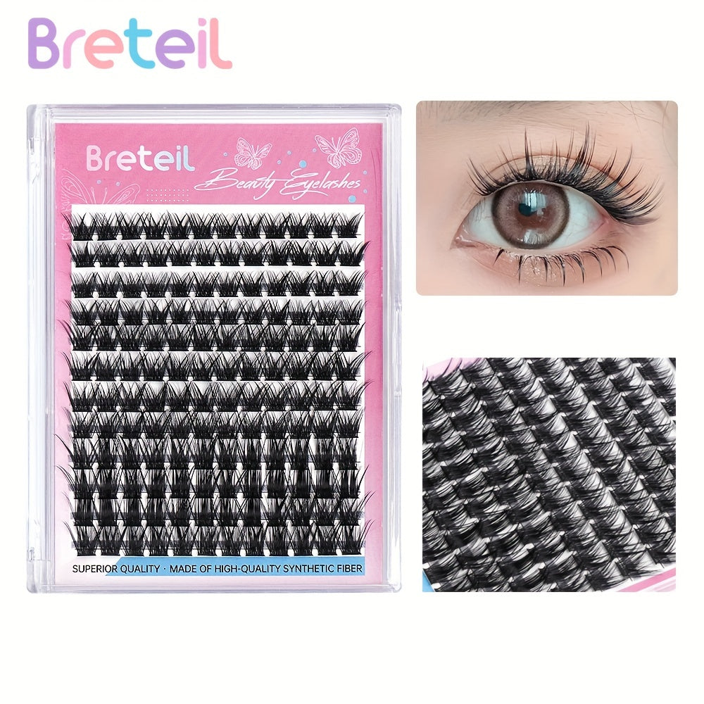 Little Devil Style Cluster Lashes Synthetic Fiber 12 Rows for Fuller Lashes