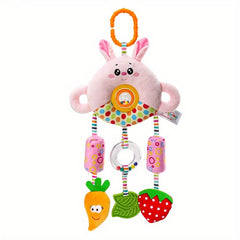 Bear Hanging Rattle Toy Stroller Toys Animal Rattle Toy With Wind Bell Teether