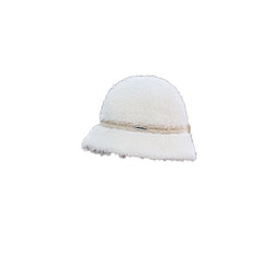 Faux Fur Bucket Hat Winter Thick Furry Fisherman Hat for Women